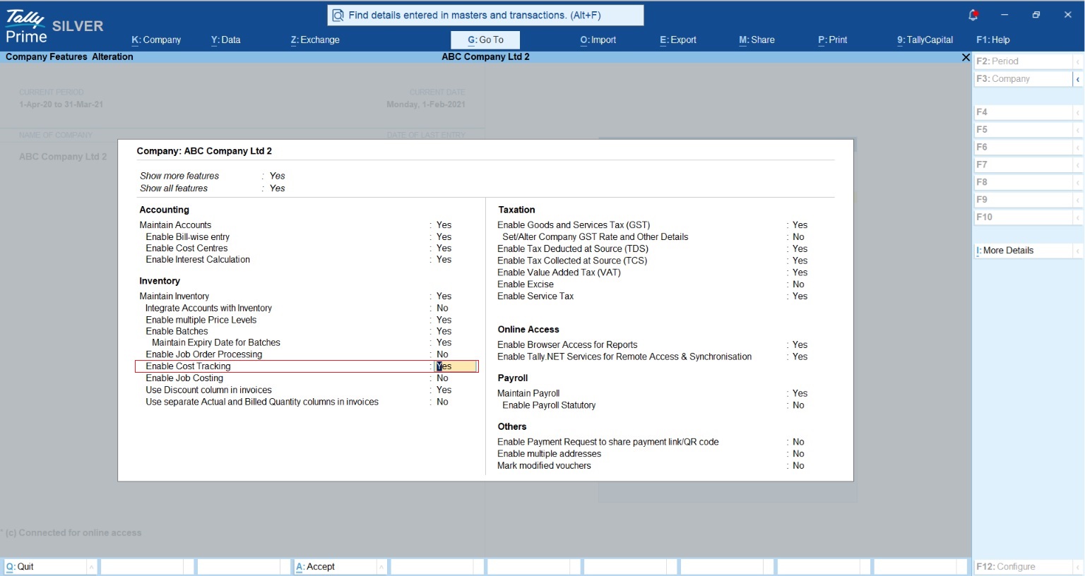 Cost Tracking