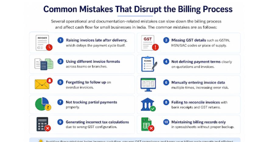 Common mistakes that disrupt the billing process